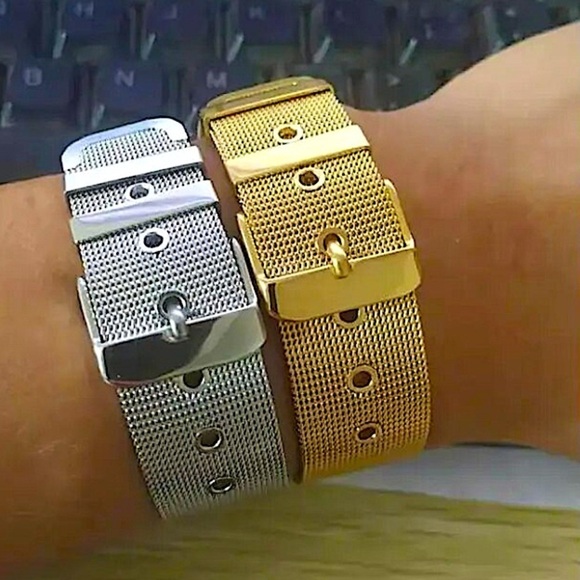 Stainless steel Belt Buckle Unisex Bracelet - Picture 2 of 3